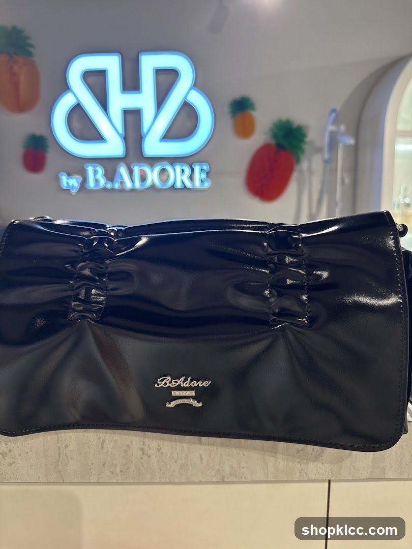 Black Handbag with Logo