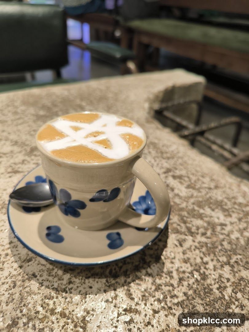 Coffee with latte art