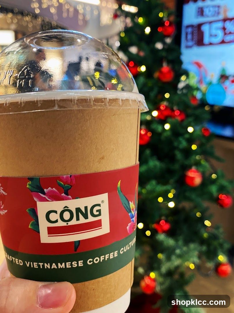 Coffee Cup with Christmas Tree