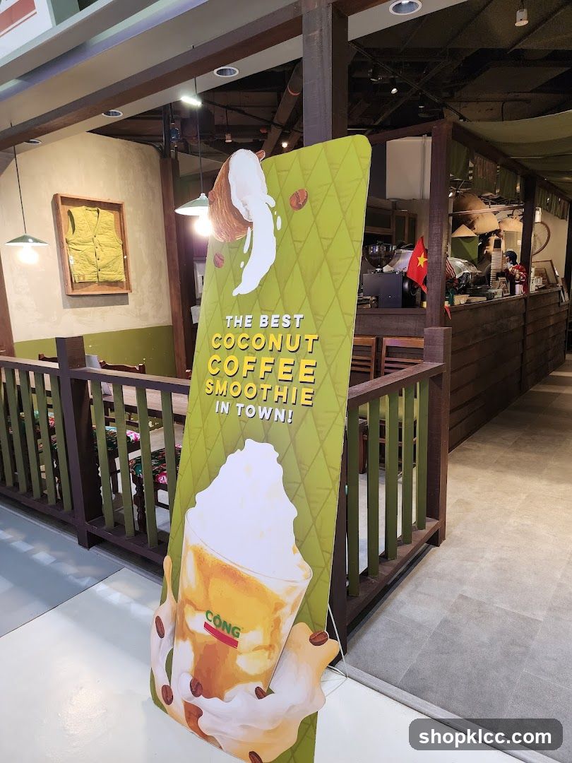 Coconut Coffee Smoothie Advertisement