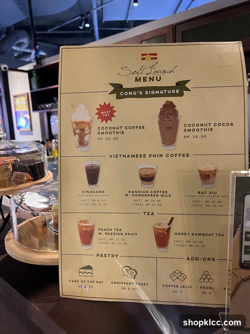Soft Launch Menu