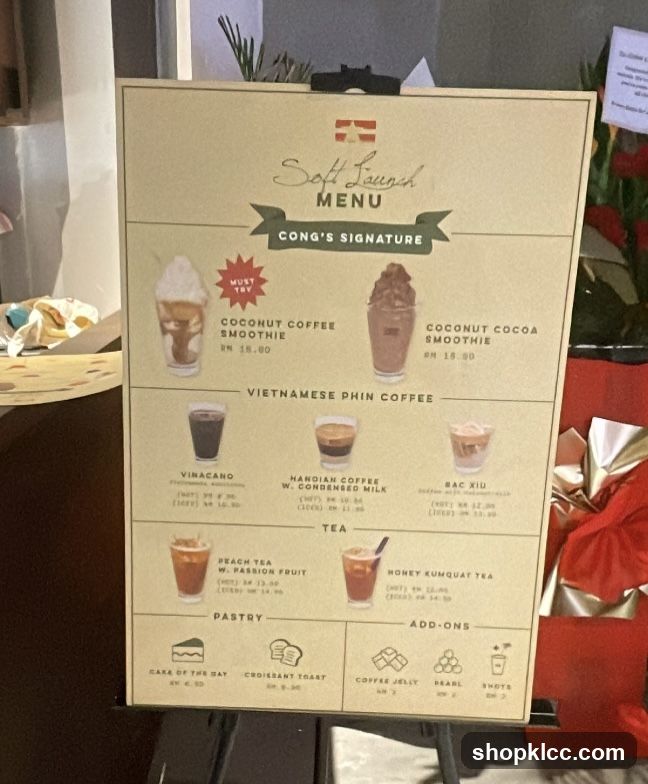 Soft Launch Menu