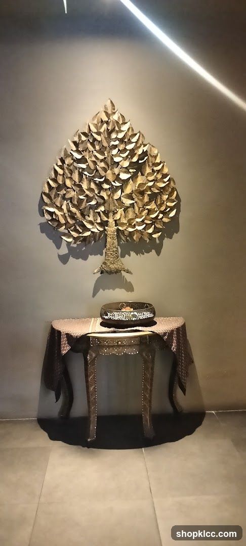 Decorative Tree Wall Art and Console Table