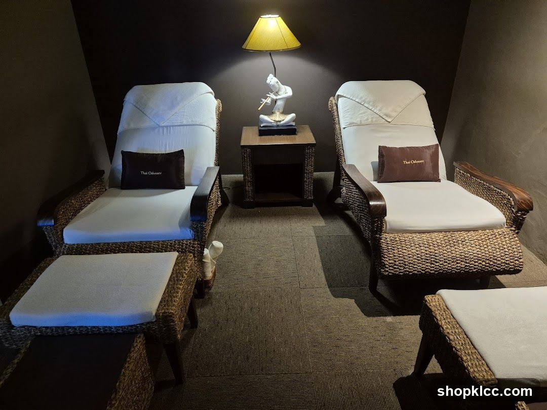 Relaxation chairs in a spa