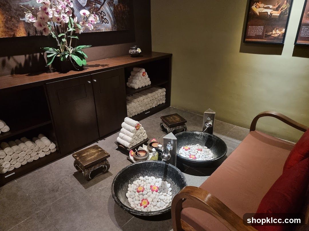 Spa Foot Soak Area