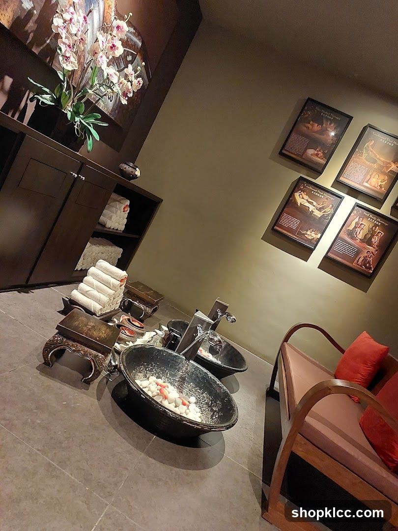 Spa Foot Soak Area