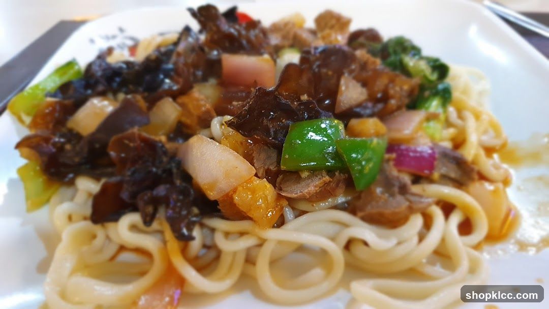 Noodle Dish with Vegetables and Meat