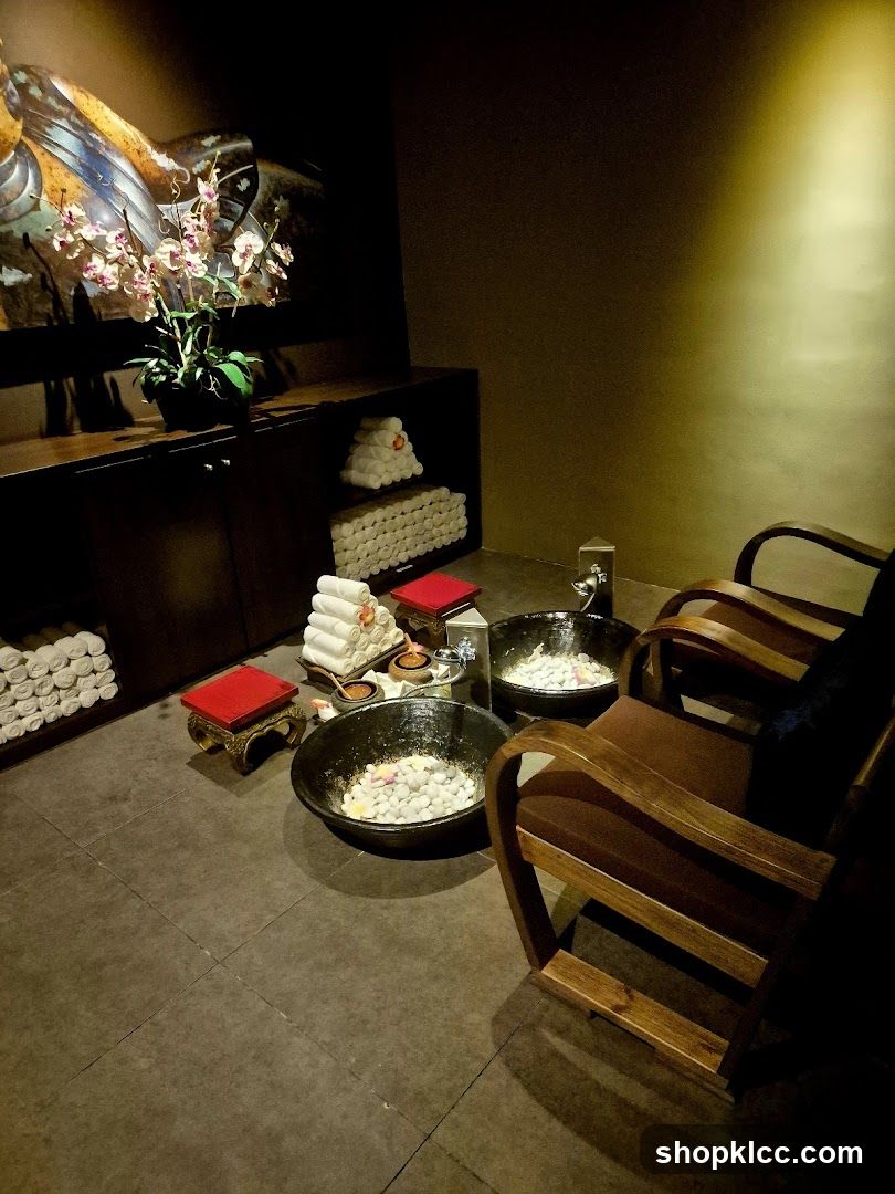 Spa Foot Soak Area