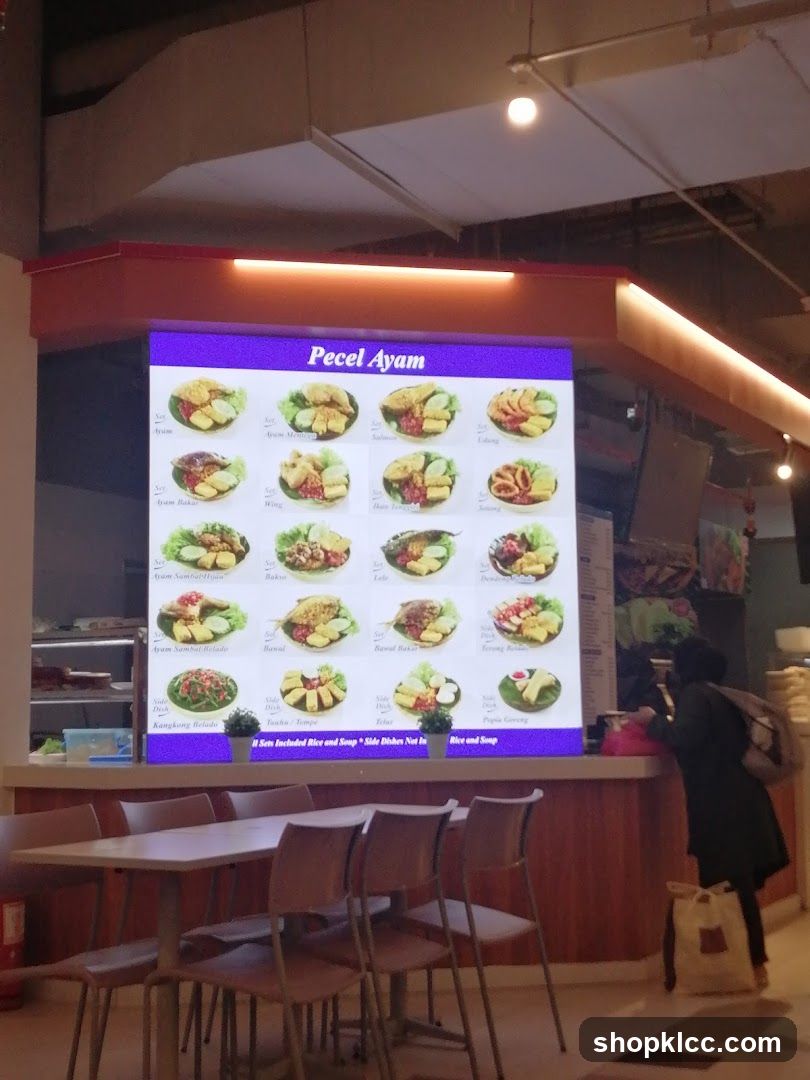 Pecel Ayam Menu