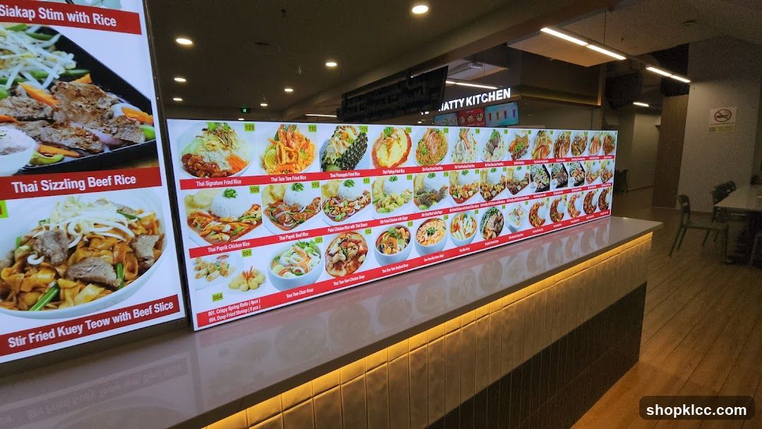 Thai Food Menu