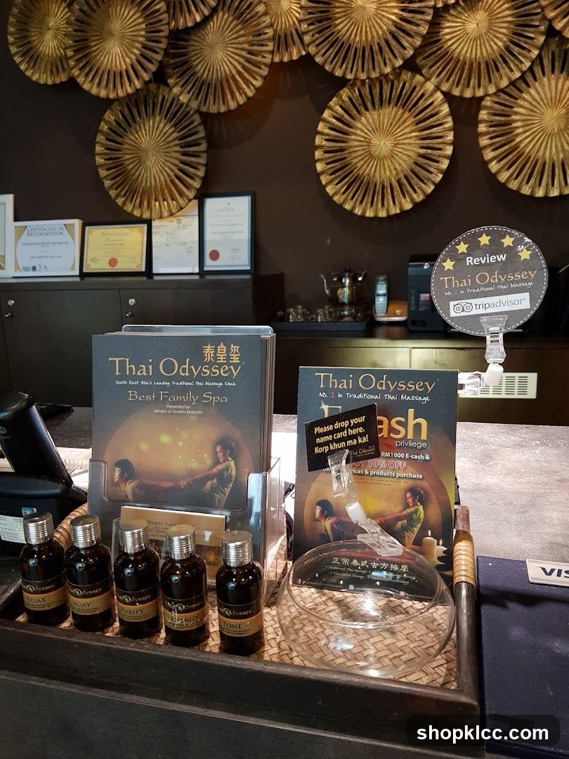 Thai Odyssey Spa Display