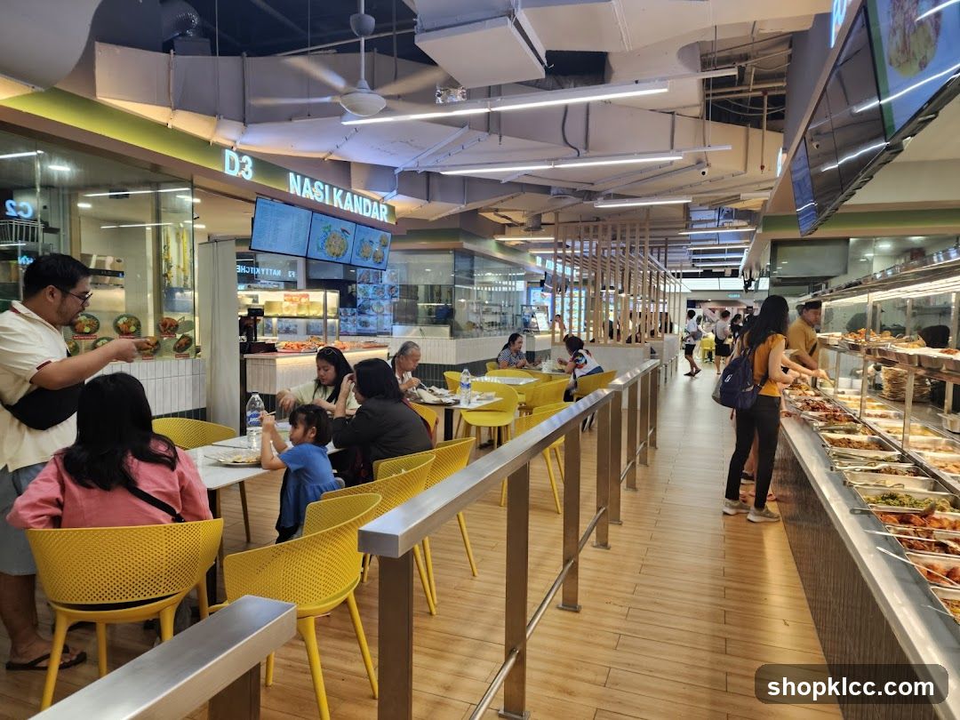 Food court with Nasi Kandar stall