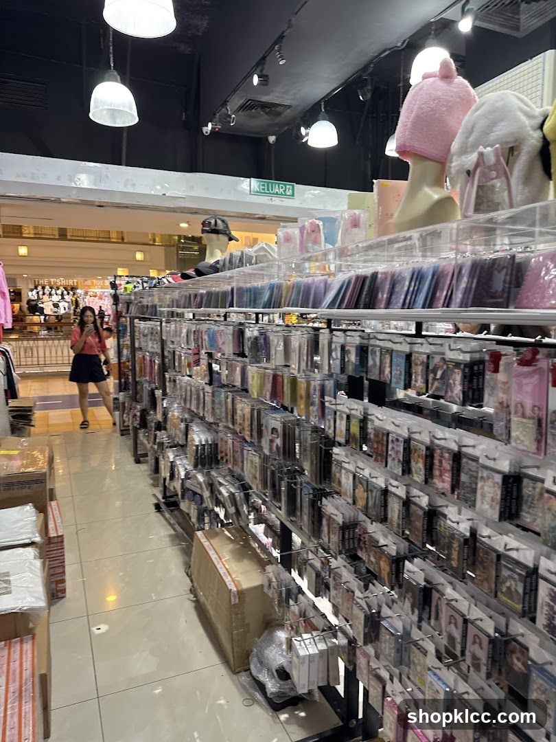 Store aisle with merchandise