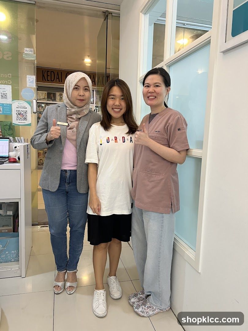 Three people posing for a photo