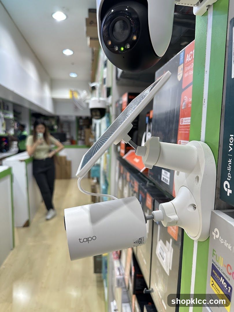 Security Cameras on Display