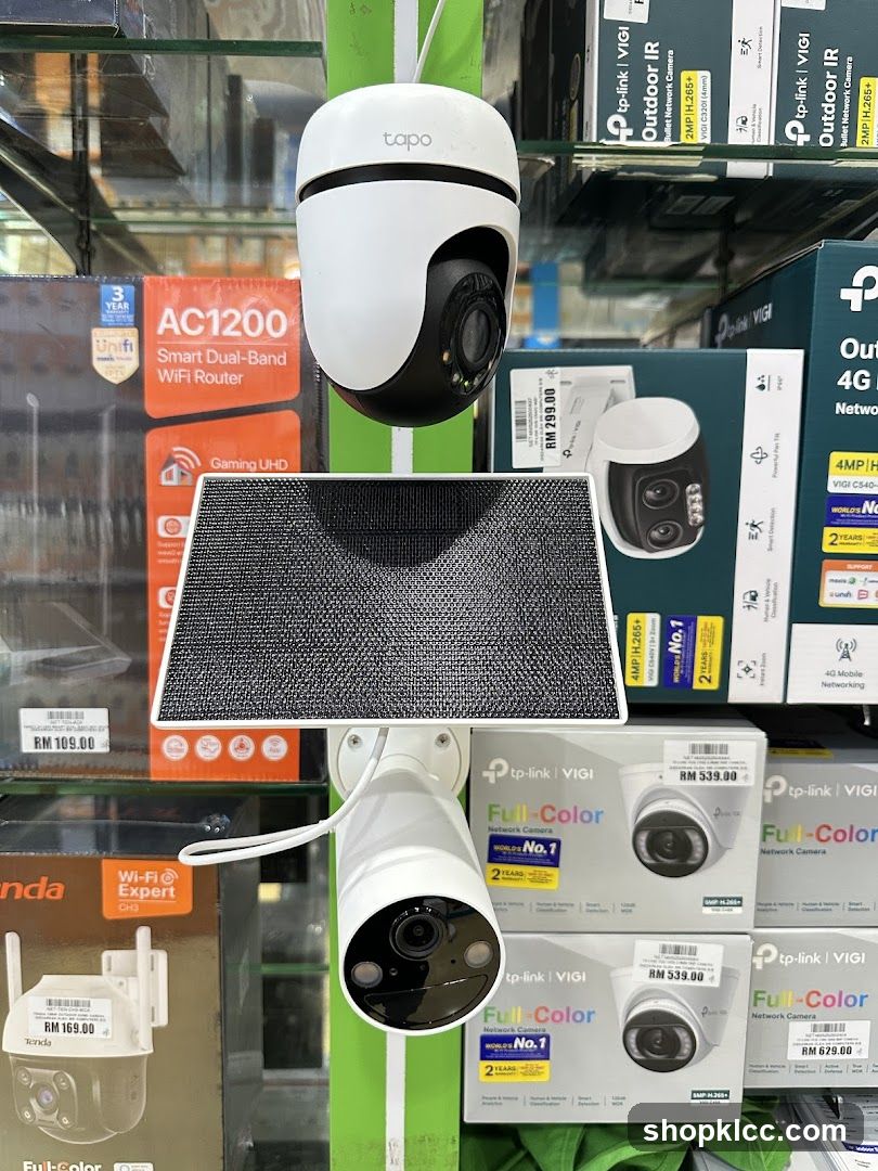 Security Cameras and WiFi Router