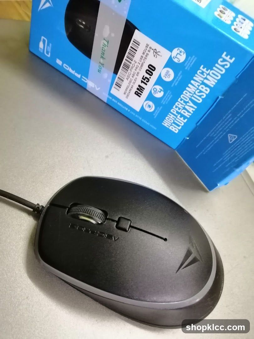 Computer Mouse and Packaging