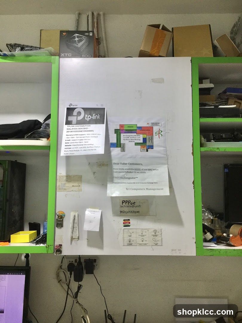 Computer Store Notice Board