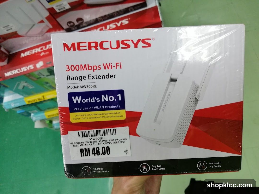 MERCUSYS 300Mbps Wi-Fi Range Extender