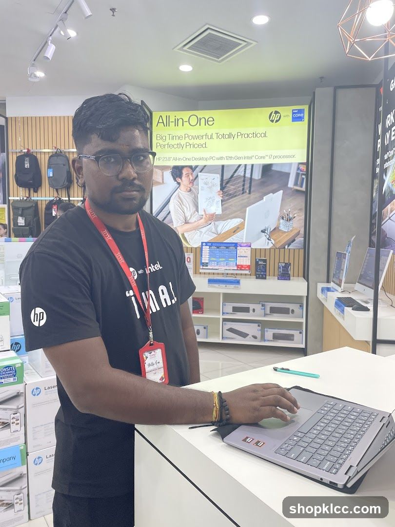 Salesperson in Electronics Store