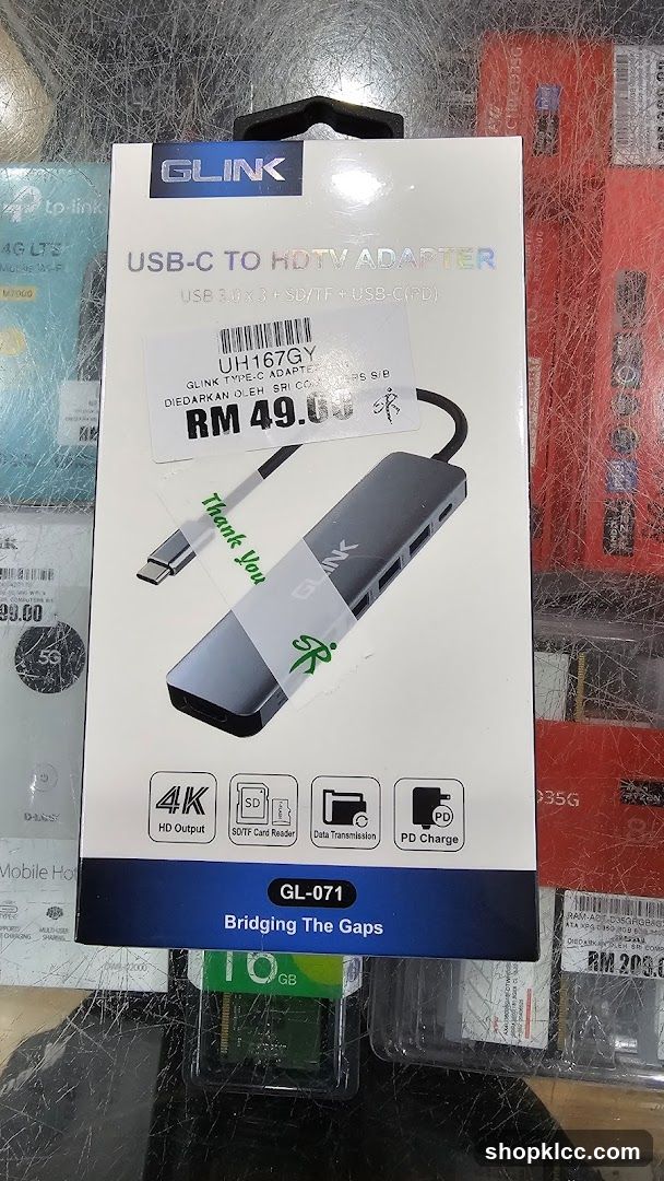 GLINK USB-C to HDTV Adapter