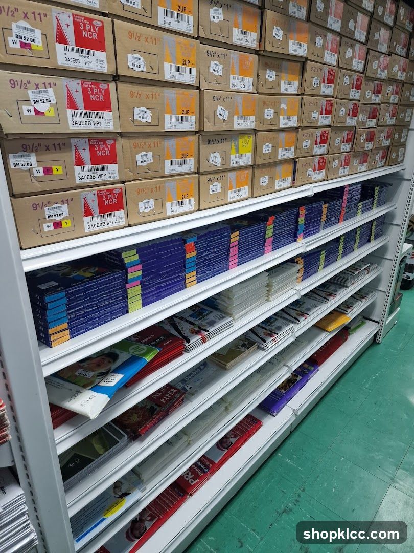 Stationery Store Shelves