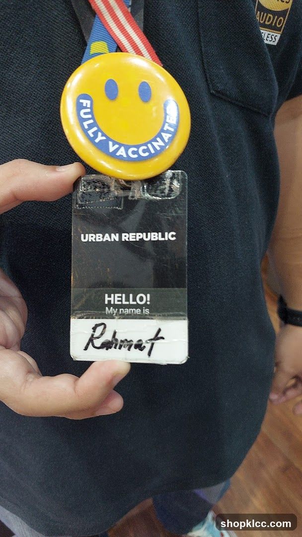 Employee Badge and Vaccination Pin