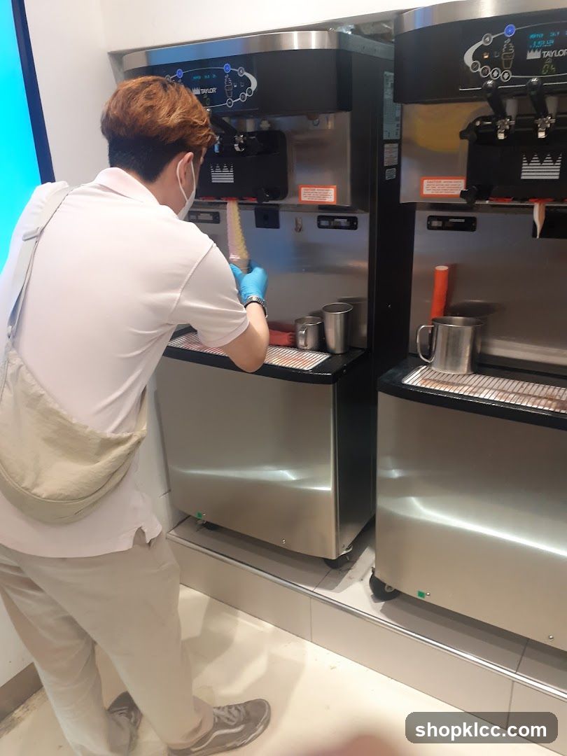 Ice Cream Machine Operation
