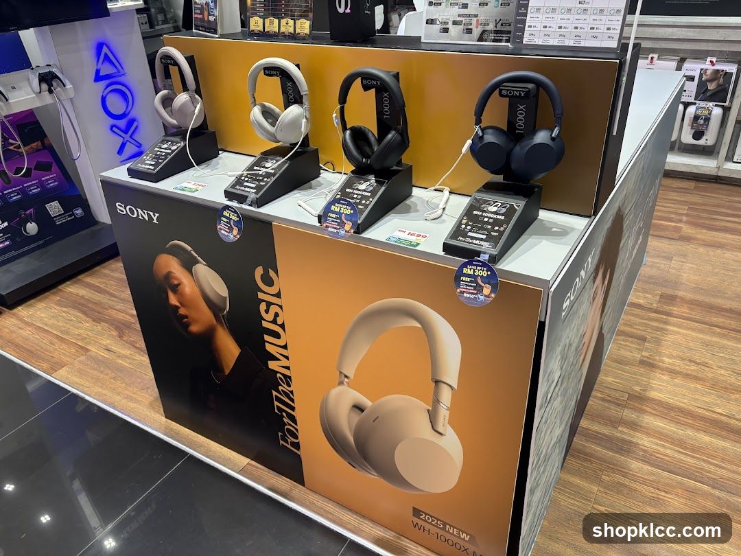Sony Headphones Display