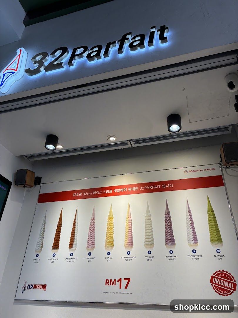 32 Parfait Menu