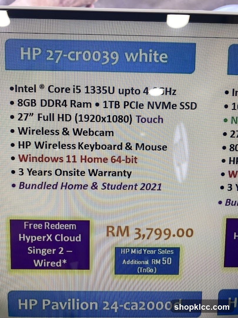 HP 27-cr0039 white