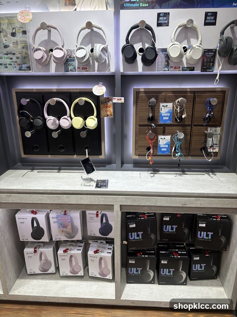 Sony Headphones Display