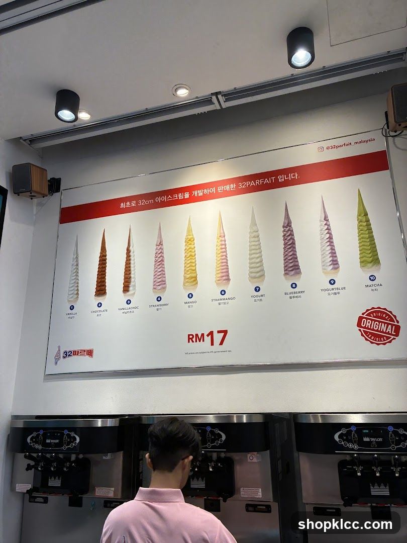 32 Parfait Menu