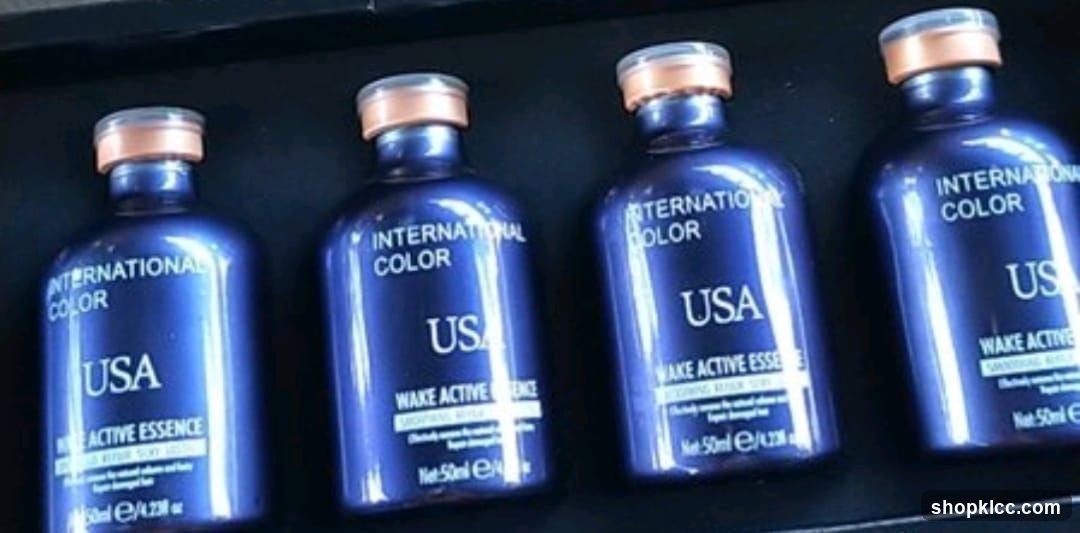 Four bottles of hair essence