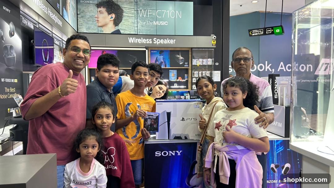 Family Posing with PlayStation 5