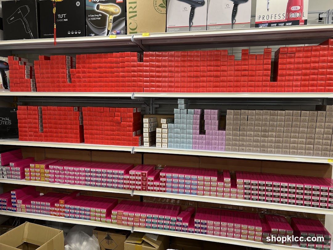 Hair Dye Products on Shelves