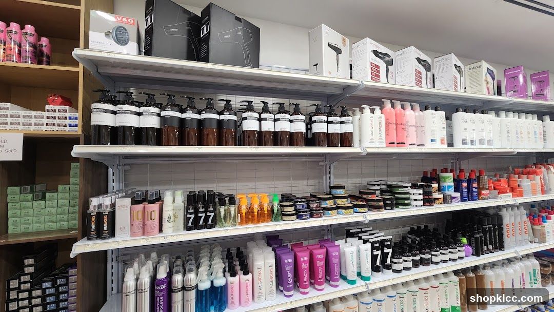 Hair and Beauty Products on Shelves