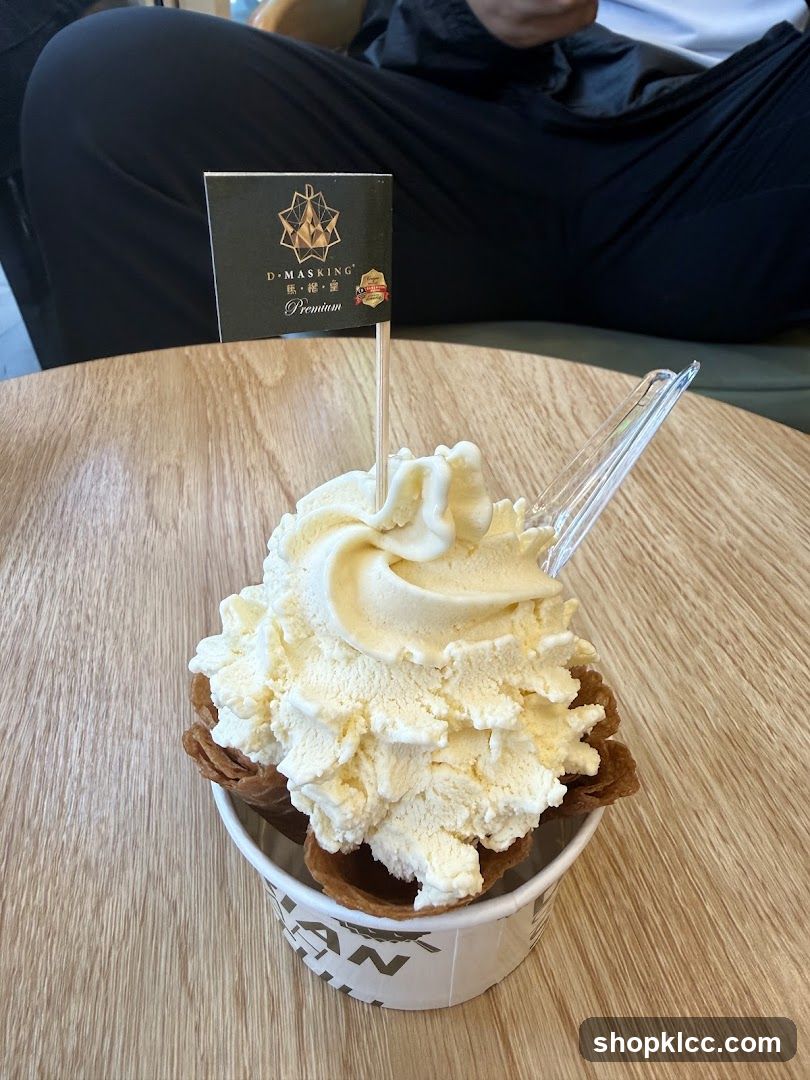 Ice Cream Cup with Flag