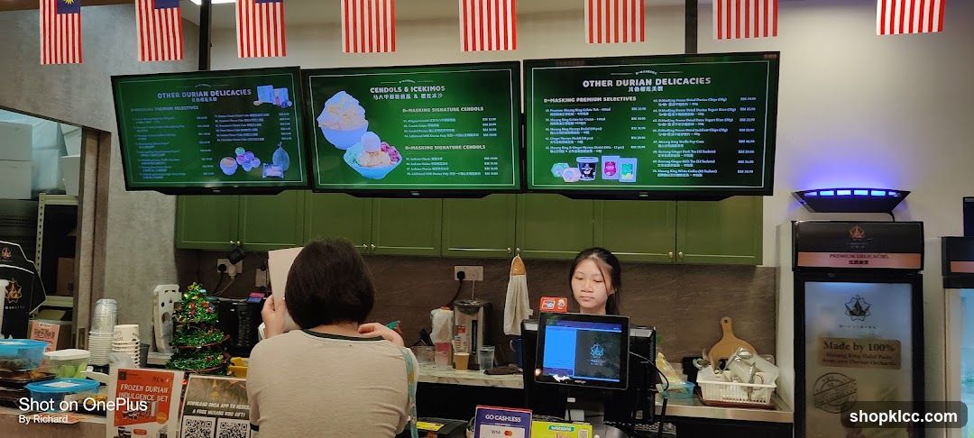 Durian Delicacies Menu