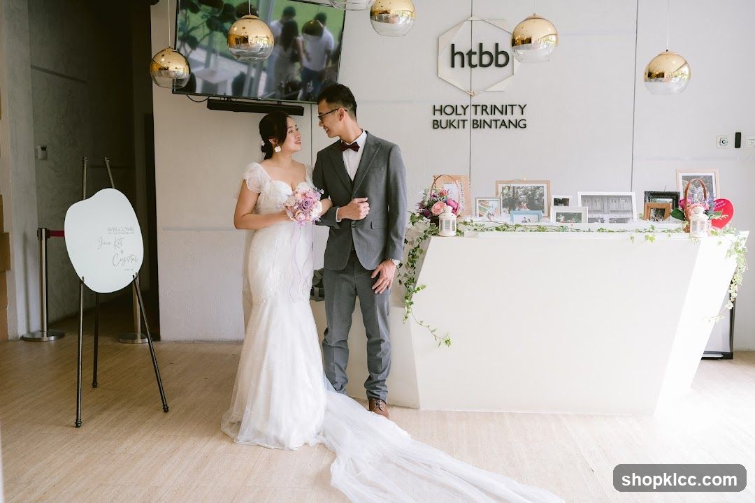 Wedding Couple at Venue Entrance