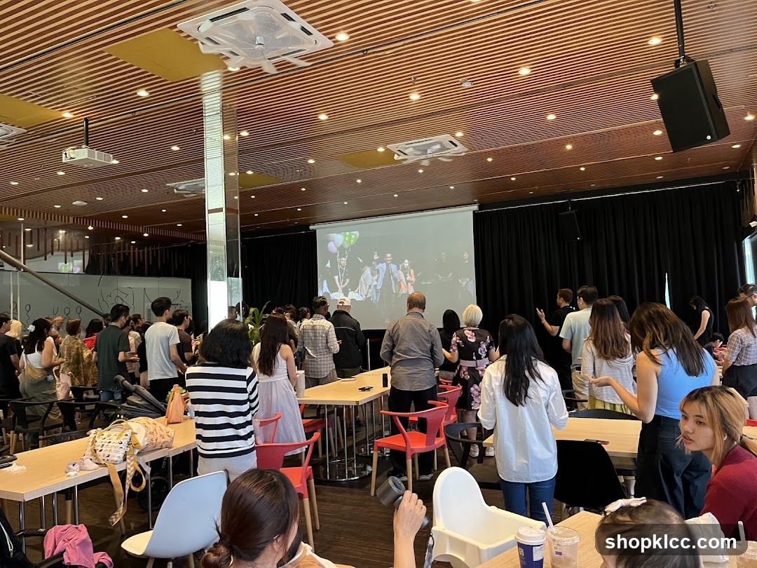 People watching a presentation
