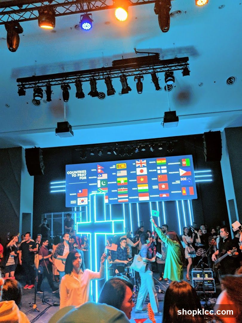 Concert with flags