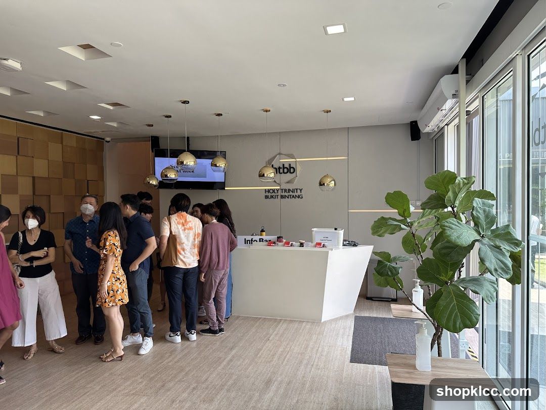 Interior of a modern reception area