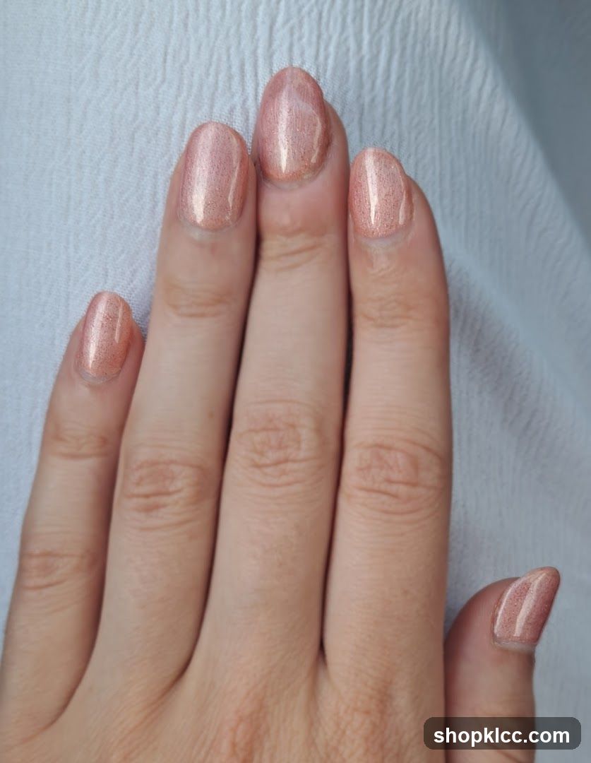 Nails with Glitter Polish