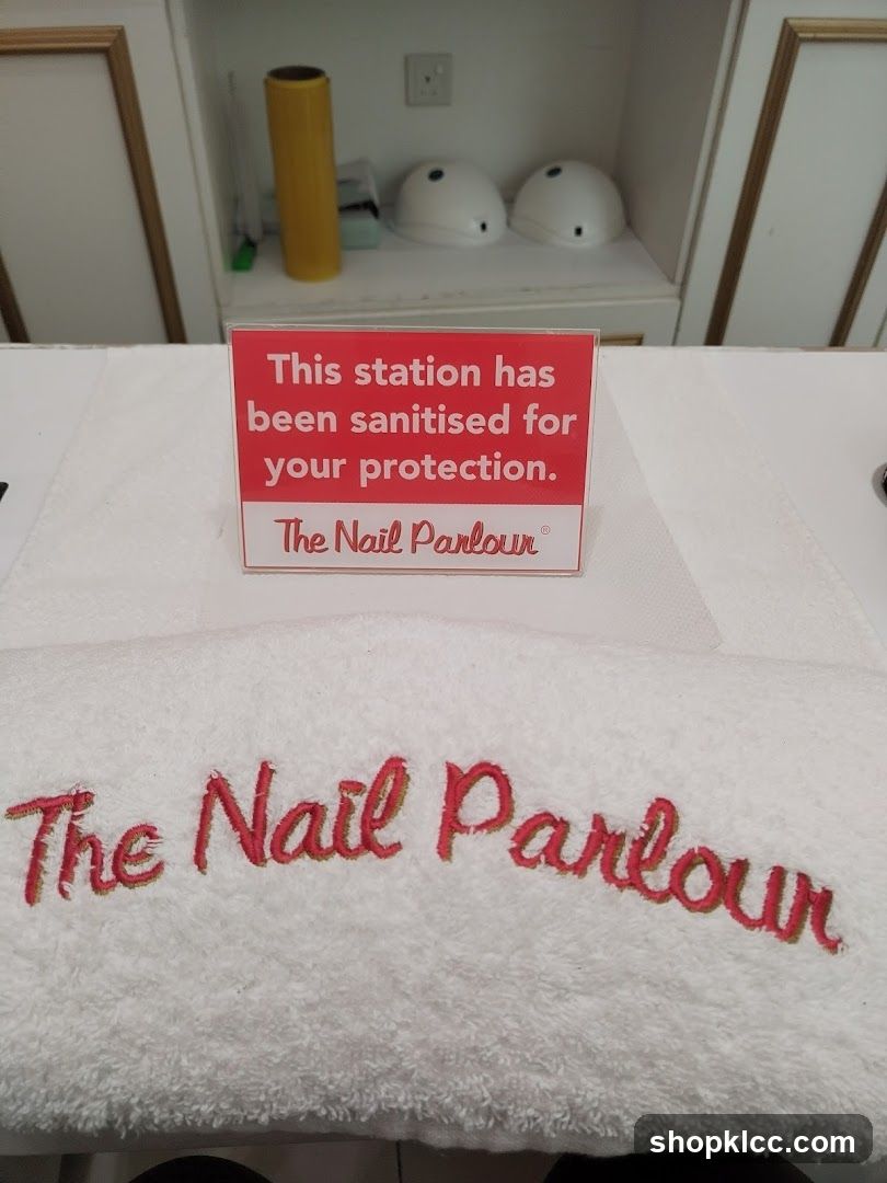 Sanitized Station Sign and Towel