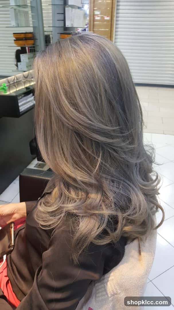Woman with Ash Blonde Hair