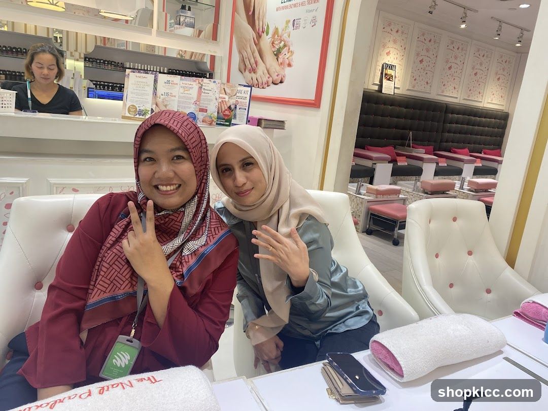 Two Women at a Nail Salon