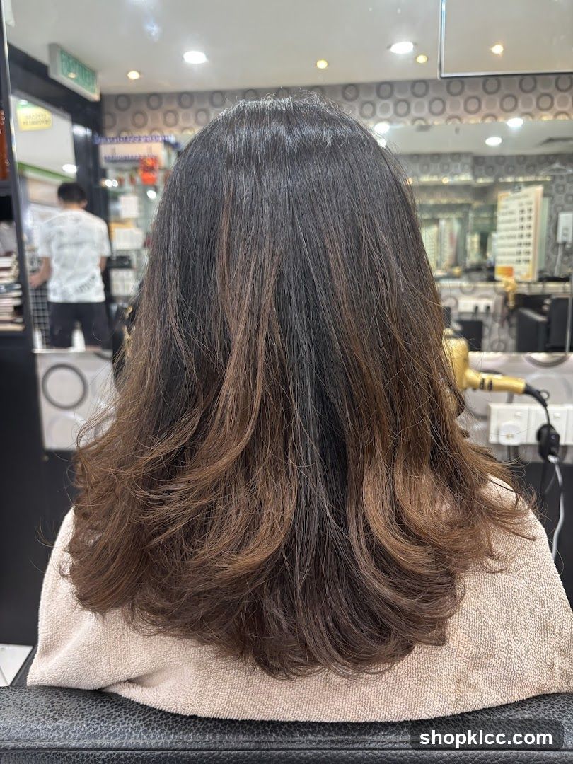 Woman's Hair After Styling