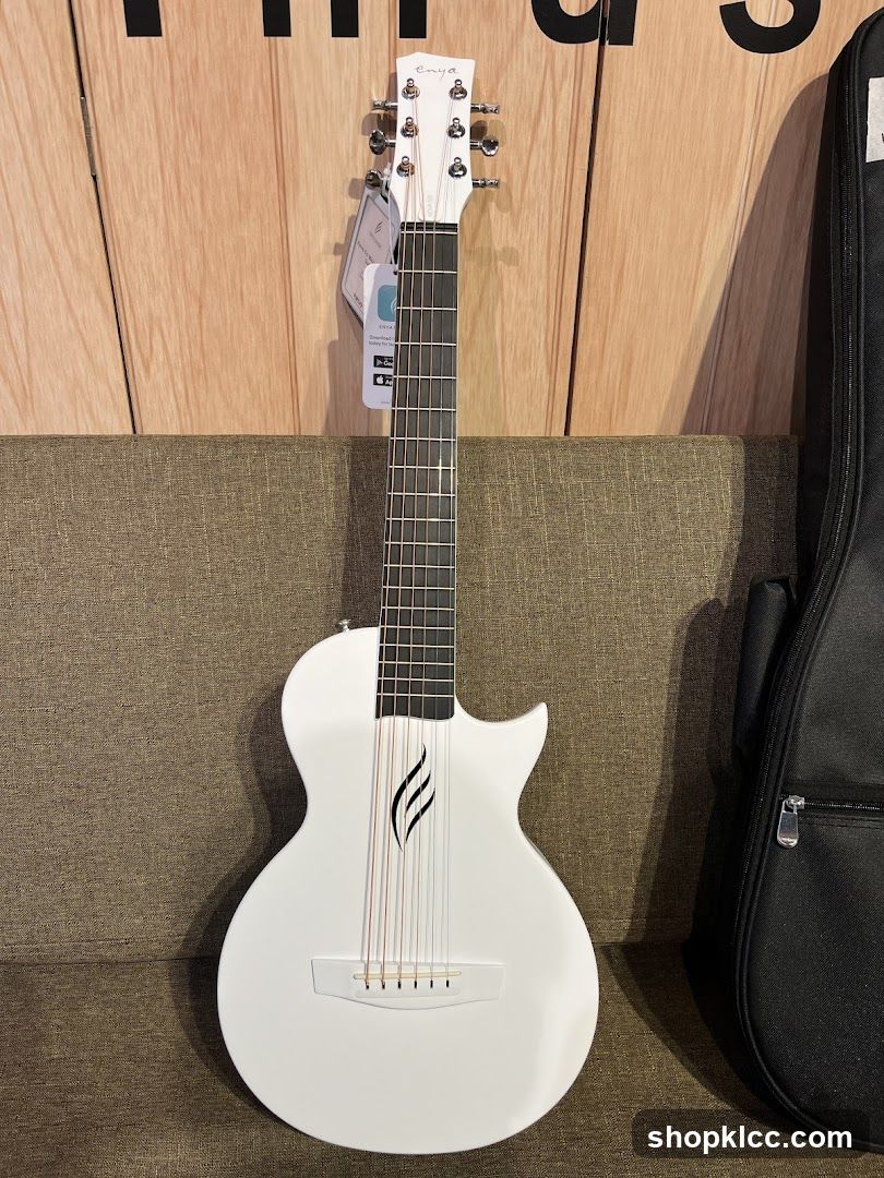 White Acoustic Guitar