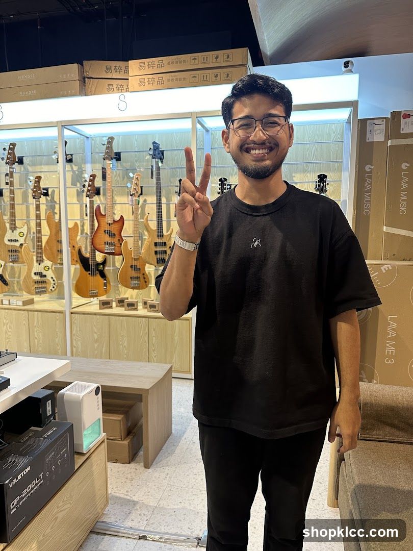 Man in a Music Store